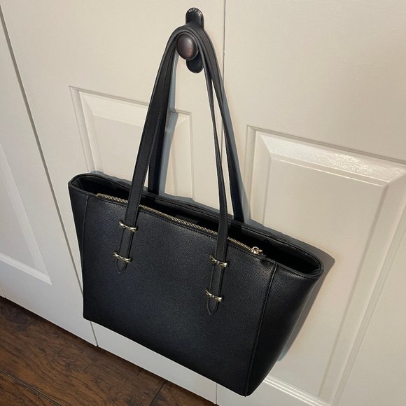 Anne Klein Black Large Tote - Picture 1 of 4